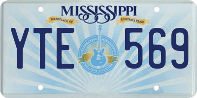 MS license plate YTE569