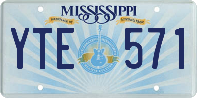MS license plate YTE571
