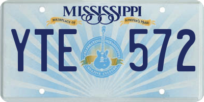MS license plate YTE572