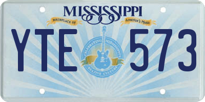 MS license plate YTE573