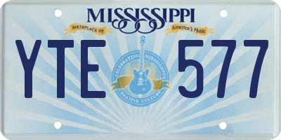 MS license plate YTE577
