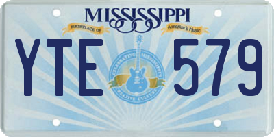 MS license plate YTE579