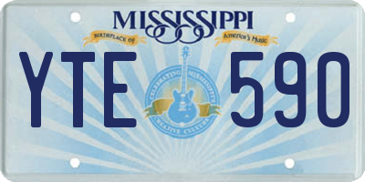 MS license plate YTE590