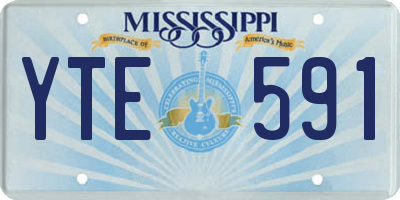 MS license plate YTE591