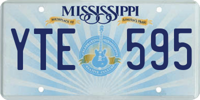 MS license plate YTE595