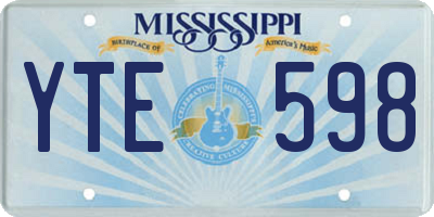 MS license plate YTE598