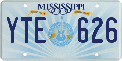 MS license plate YTE626