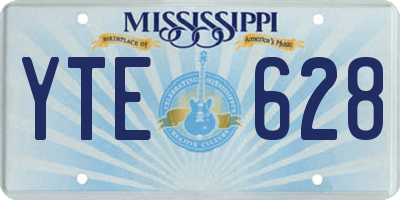 MS license plate YTE628