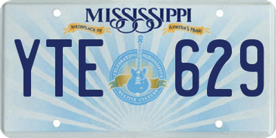 MS license plate YTE629