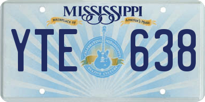 MS license plate YTE638