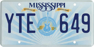 MS license plate YTE649