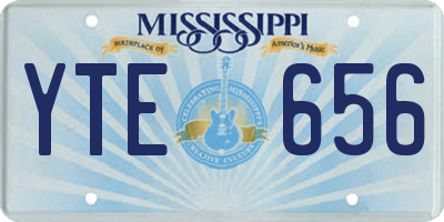 MS license plate YTE656