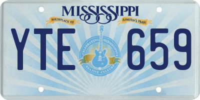 MS license plate YTE659