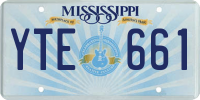 MS license plate YTE661
