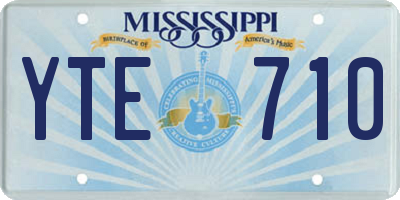 MS license plate YTE710