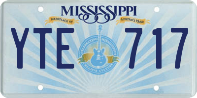 MS license plate YTE717