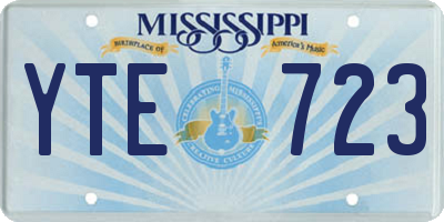 MS license plate YTE723