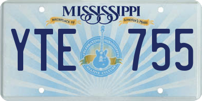 MS license plate YTE755