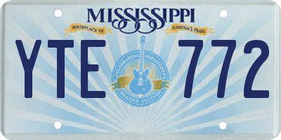 MS license plate YTE772