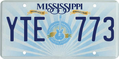 MS license plate YTE773