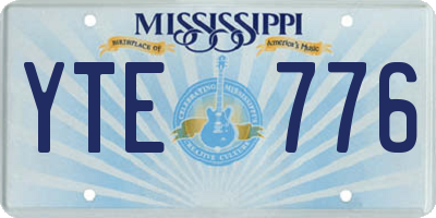 MS license plate YTE776
