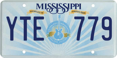 MS license plate YTE779