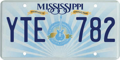 MS license plate YTE782