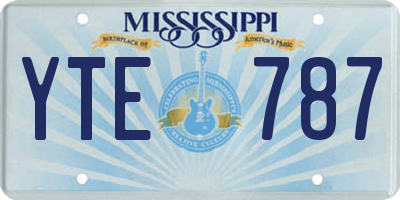 MS license plate YTE787