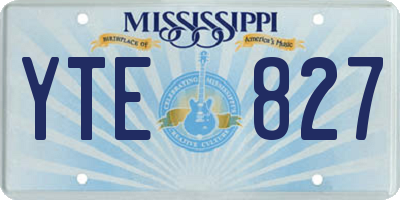 MS license plate YTE827