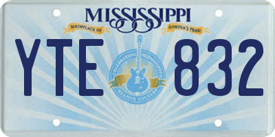 MS license plate YTE832