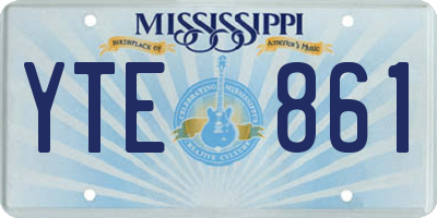 MS license plate YTE861