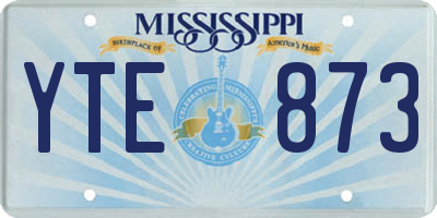 MS license plate YTE873