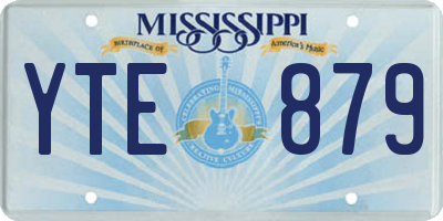MS license plate YTE879