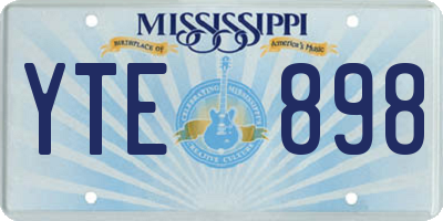 MS license plate YTE898