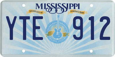 MS license plate YTE912