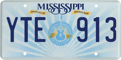 MS license plate YTE913