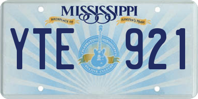 MS license plate YTE921