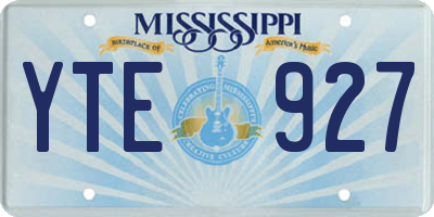 MS license plate YTE927