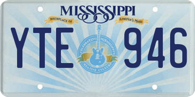 MS license plate YTE946