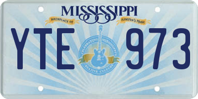 MS license plate YTE973