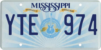 MS license plate YTE974