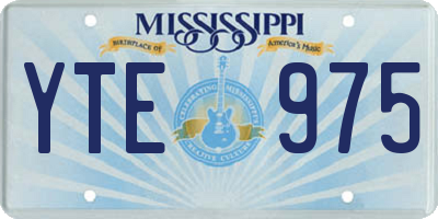 MS license plate YTE975