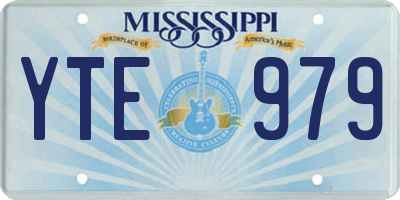 MS license plate YTE979