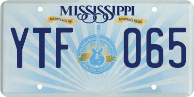MS license plate YTF065