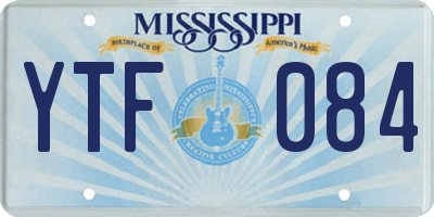 MS license plate YTF084
