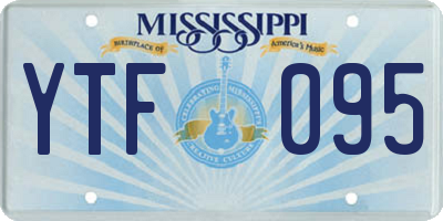 MS license plate YTF095