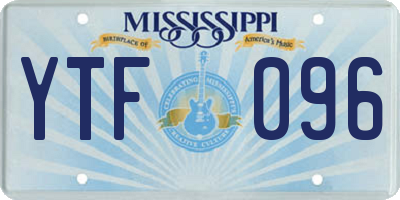 MS license plate YTF096