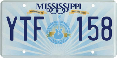 MS license plate YTF158