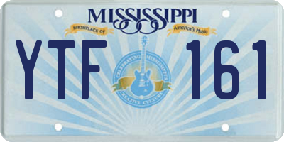 MS license plate YTF161