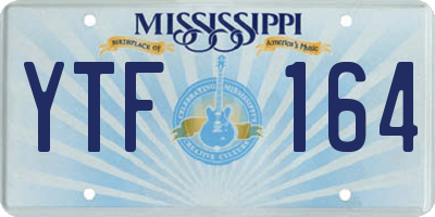 MS license plate YTF164